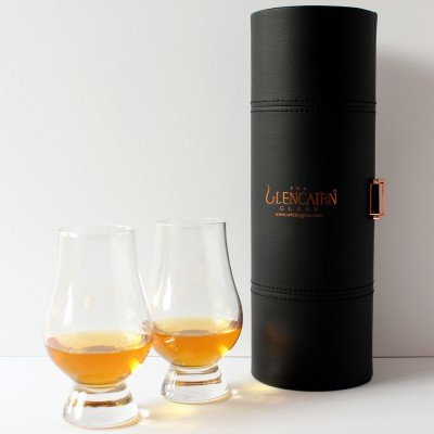 Glencairn Travelset - whisky glazen - 2 stuks - inclusief luxe opbergkoffer
