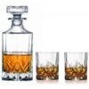 Whisky Karaf set - 1 karaf plus 2 tumbler glazen