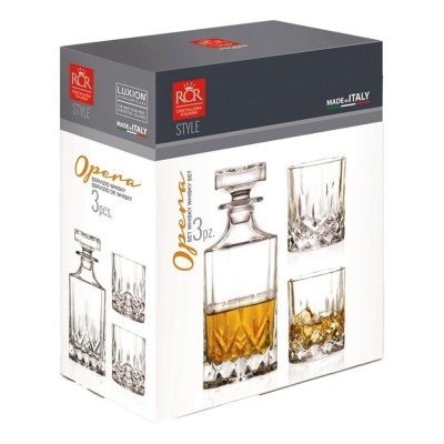 Whisky Karaf set - 1 karaf plus 2 tumbler glazen